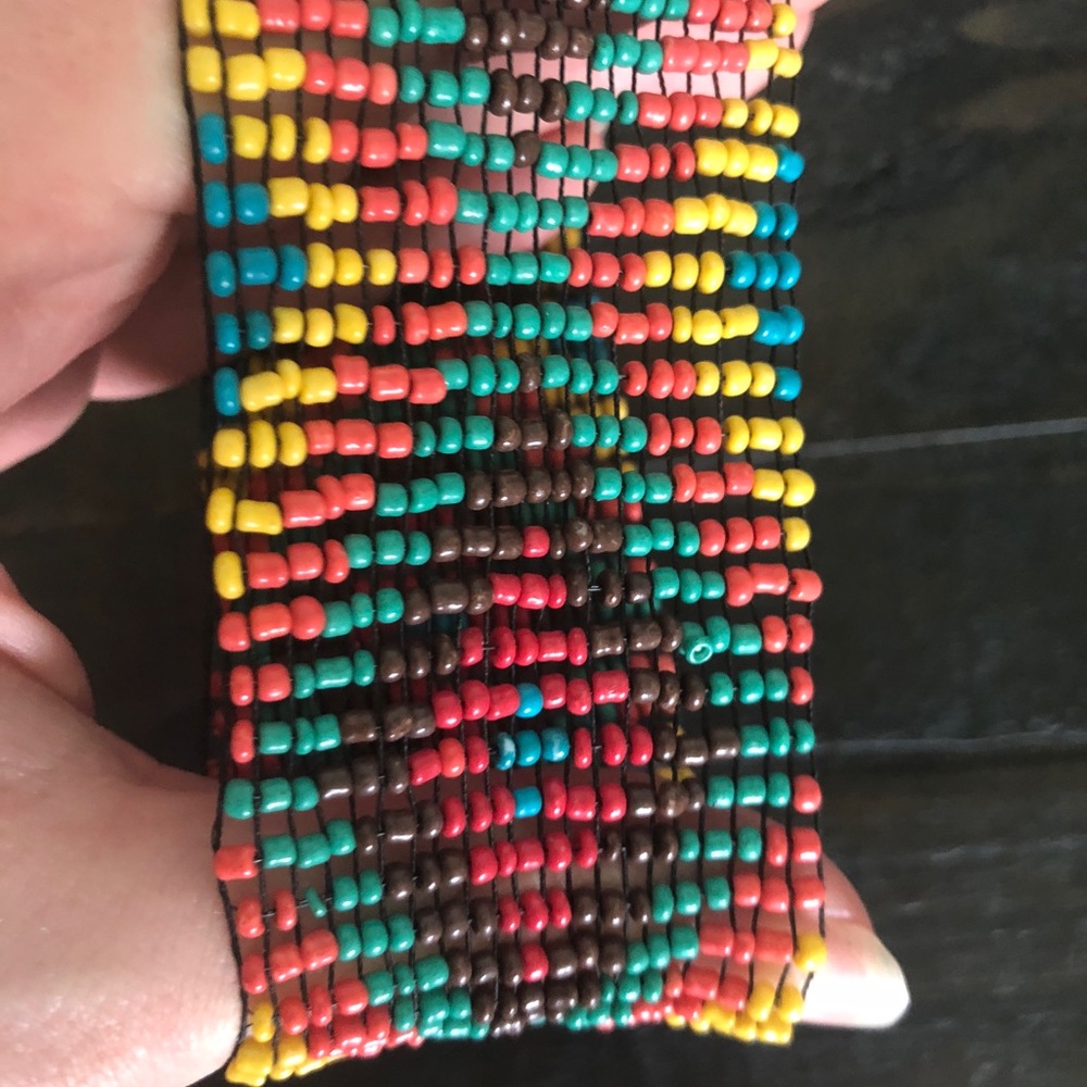 Beaded Colorful Aztec Bracelet - Picture 6 of 6